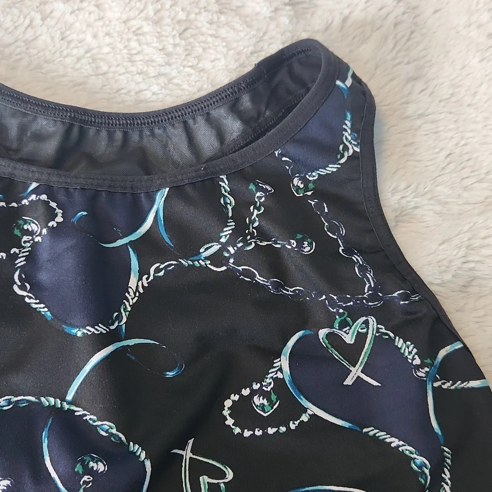 Victoria Sport Navy & Silver Racerback Sports Bra - Picture 4 of 16